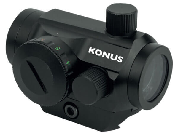 Konus 7215 Nuclear-R Matte Black 1x 22mm 3 MOA Red/Green Dot Dual Illuminated  Reticle