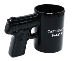 Caliber Gourmet CBGM1049 Caliber Gourmet Gun Mug Black Ceramic Pistol