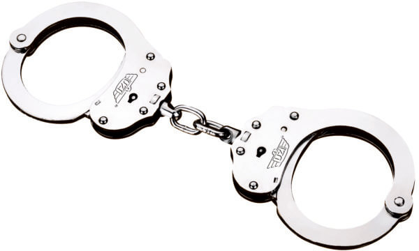 Uzi Accessories UZIHCEUSCNIJ Handcuffs NIJ Silver Steel Includes 2 Keys