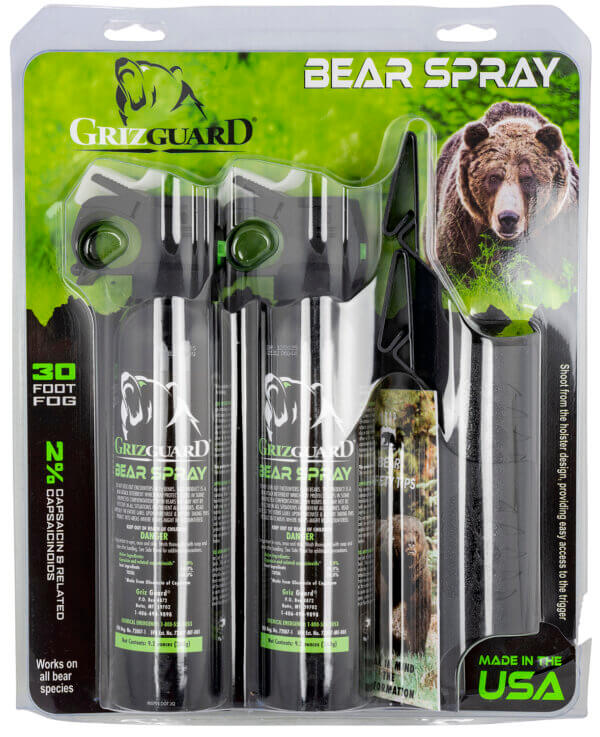 UDAP 260GG Griz Guard Bear Pepper Spray Black Effective 30 ft 9.2oz Spray Repels Bears