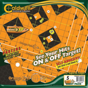 Caldwell 1166107 Orange Peel  Black/Orange Self-Adhesive 10 Sheets