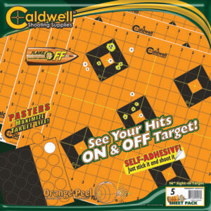 Caldwell 1166106 Orange Peel  Black/Orange Self-Adhesive 5 Sheets