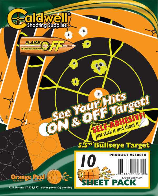 Caldwell 1166102 Orange Peel  Self-Adhesive 8 Target 5 Pack”