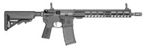 Smith & Wesson 13516 Volunteer XV Pro 5.56x45mm NATO 30+1 14.50″ Barrel With Primary Weapons Systems Welded Muzzle Brake  B5 Systems SOPMOD Stock & P-Grip 23 Pistol Grip  Williams Gun Sight Co Tactical Folding Sights