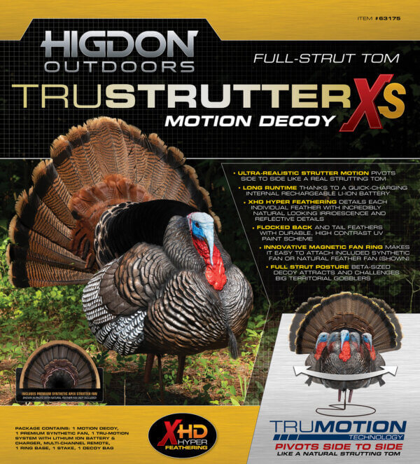 Higdon Outdoors 63175 Tru-Strutter XS Turkey Tom Species XS Motion
