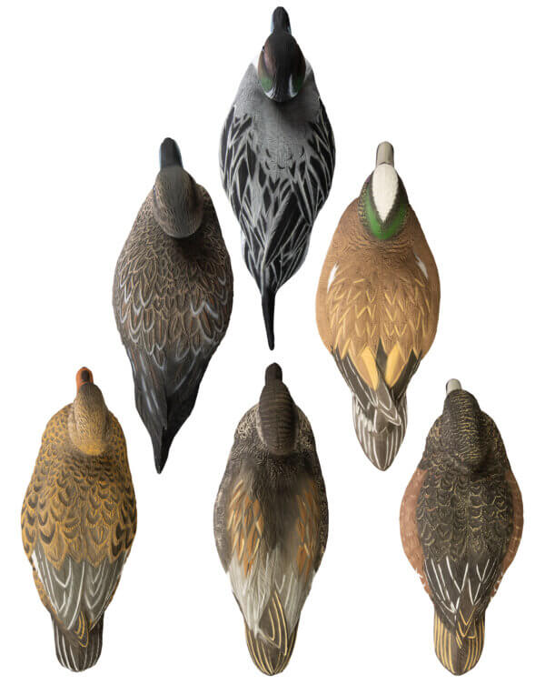 Higdon Outdoors 16993 Battleship Puddle Pack Gadwail/Pintail/Wigeon Species Multi Color Foam Filled 6 Pack