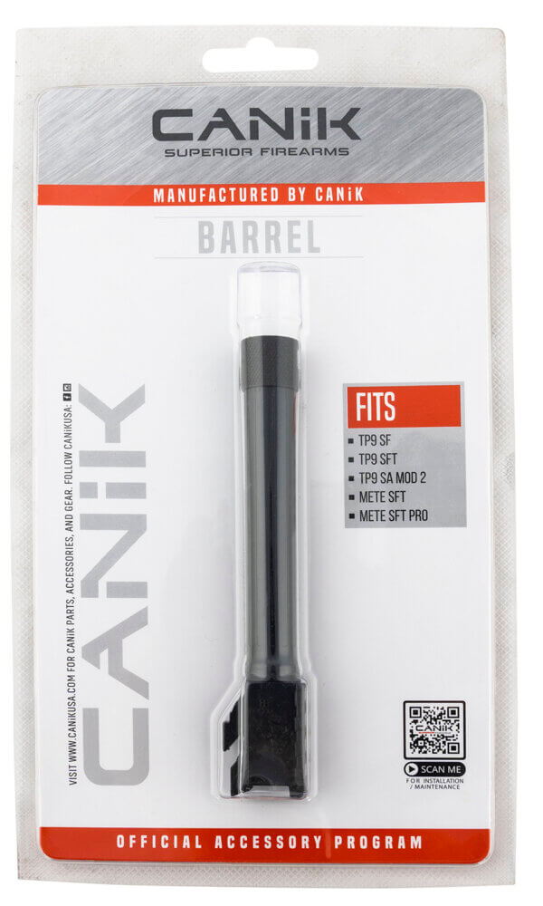 Canik PACN0022 TP9 Full Size 9mm Luger Black Melonite Barrel Fits Canik TP9SF TP9SFx Mete SFT