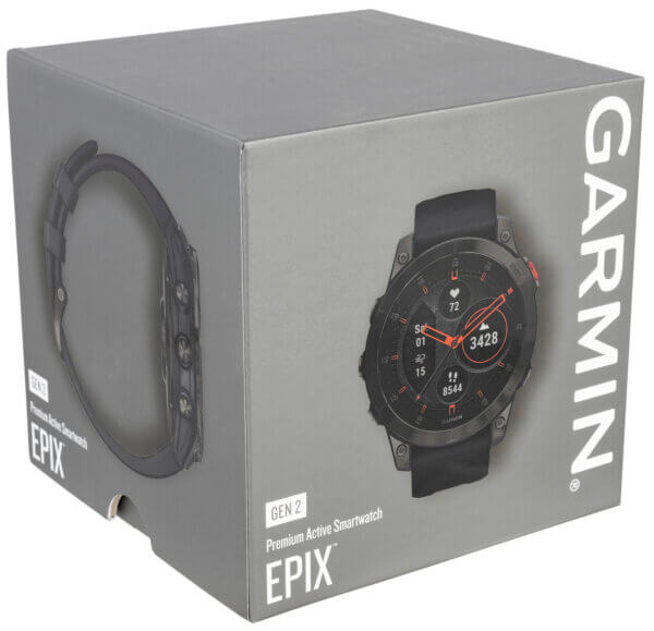 Garmin 0100258210 epix Gen 2 Fitness Tracker Black Titanium with Sapphire Accents 47mm Compatible With iPhone/Android Wi-Fi/Bluetooth/ANT+ GPS Yes