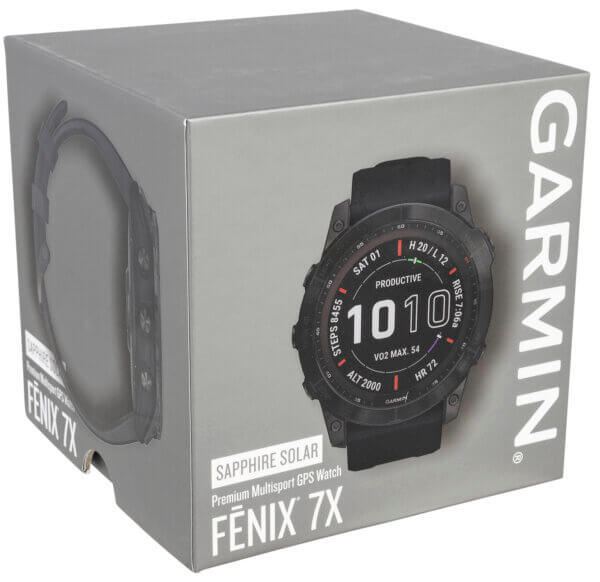 Garmin 010-02541-22 Fenix 7X Sapphire Edition Fitness Tracker Black DLC/Black 51mm Solar Compatible With iPhone/Android Wi-Fi/Bluetooth/ANT+ GPS Yes