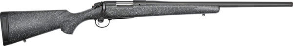 Bergara Rifles B14LM502C B-14 Ridge 7mm Rem Mag 3+1 24 Graphite Black Cerakote #5 Contour Threaded Barrel  Graphite Black Cerakote Drilled & Tapped Steel Receiver  Black/Gray Speckled Fixed w/SoftTouch American Style Synthetic Stock”