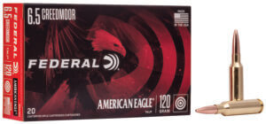 Federal AE65CRD3 American Eagle 6.5 Creedmoor 120 gr Total Metal Jacket (TMJ) 20 Round Box