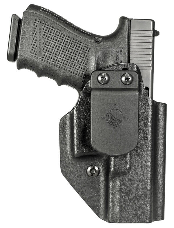 Mission First Tactical HGL43AIWBABL Appendix Holster IWB/OWB Black Polymer Belt Clip Fits Glock 42/43/43X Ambidextrous