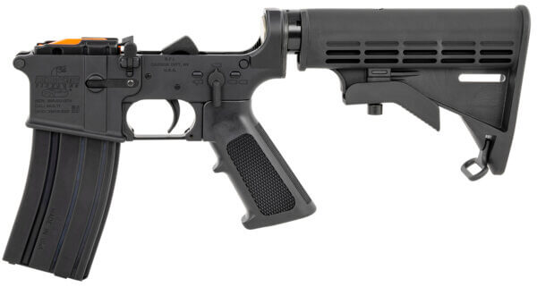 Bushmaster 0020005BLK M4 Lower Multi-Caliber Black Rec Black Polymer 6 Position Collapsible Carbine/A2 Pistol Grip for AR-15