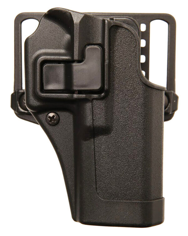 Blackhawk 410576BKR Serpa CQC OWB Size 76 Black Polymer Belt Loop/Paddle Compatible w/ Glock 48 w/wo Rail Right Hand