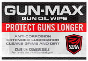 Real Avid AVGMW25 Gun-Max Gun Oil Against Corrosion & Lubricates Wipes 25 Count
