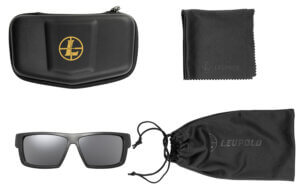 Leupold 179092 Switchback Polycarbonate Shadow Gray Flash Lens Matte Black Polyamide Wraparound Frame Includes Carrying Case Bag & Lens Cloth