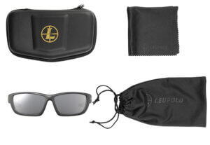 Leupold 181280 Packout Polycarbonate Shadow Gray Lens Matte Black Polyamide Wraparound Frame Includes Carrying Case Bag & Lens Cloth