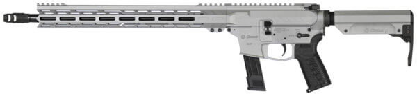 CMMG 92AE6FBTI Resolute MK17 9mm Luger 16.10″ 21+1 Titanium Cerakote Aluminum Rec Chrome Moly Barrel Black Adjustable RipStock Right Hand