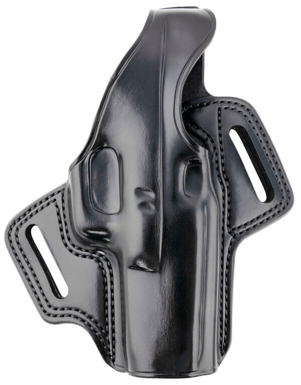 Galco FL224RB Fletch OWB Black Leather Belt Slide Fits Glock 31 Fits Glock 17 Gen1-5 Fits Glock 22 Gen2-5 Right Hand