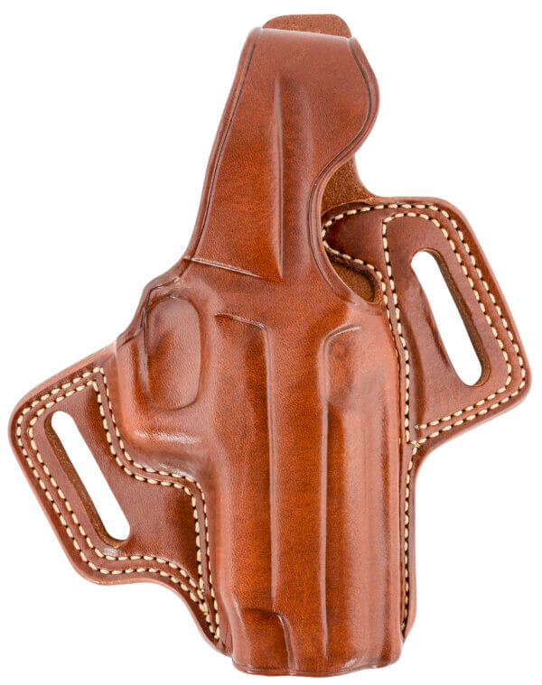 Galco FL652R Fletch OWB Tan Leather Belt Slide Fits S&W M&P Shield Fits Ruger Max-9 Fits FN 503 Right Hand