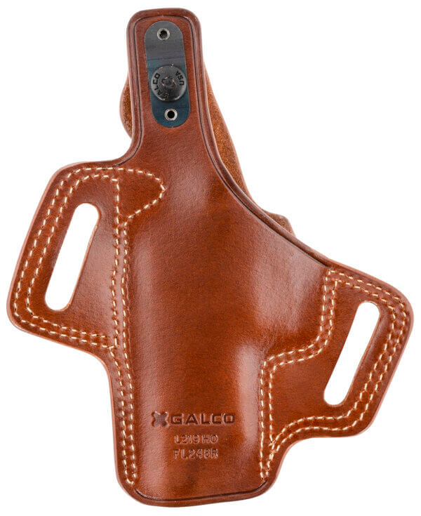 Galco FL248R Fletch OWB Tan Leather Belt Slide Fits Sig P220 Fits Sig P226 Fits Browning BDA Right Hand