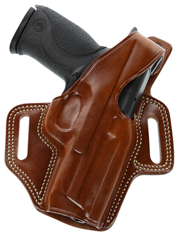 Galco FL652R Fletch OWB Tan Leather Belt Slide Fits S&W M&P Shield Fits Ruger Max-9 Fits FN 503 Right Hand
