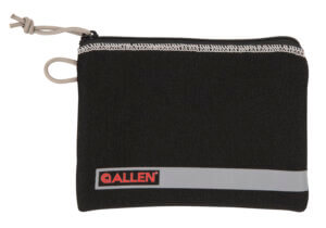 Allen 3625 Pistol Pouch made of Gray Polyester with Lockable Zippers ID Label & Fleece Lining Holds Compact Size Handgun 5″ L x 7″ W Interior Dimensions