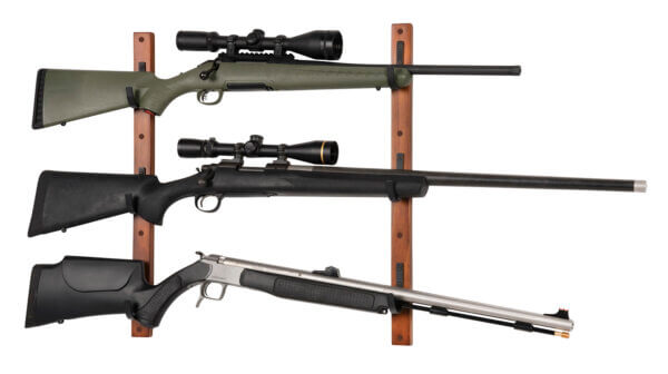 Allen 5656 Gun Collector 3 Gun Brown/Black Wood/Steel Holds 3 Rifle/Shotgun