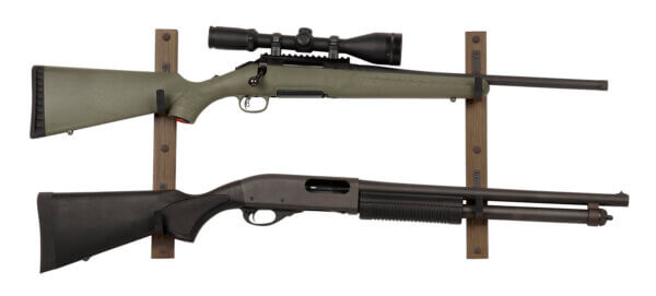 Allen 5659 Gun Collector  Brown/Black Wood/Steel Holds 2 Rifle/Shotgun