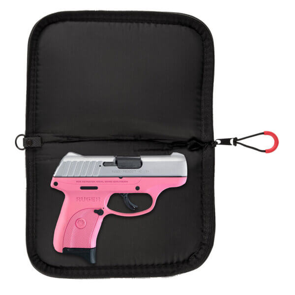 Girls With Guns 9071 Freedom  made of Polyester with Navy Finish  White Letters & Picture  Lockable Zipper  Durable Lining & Foam Padding 10.50 L x 7.50″ W x 1″ H Interior Dimensions”