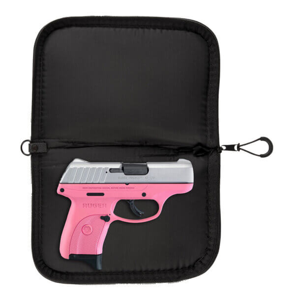Girls With Guns 9075 Love made of Polyester with Black Finish Pink Love Graphic Foam Padding & Lockable Zipper 10.50″ L x 7.50″ W x 1″ H Interior Dimensions for Handguns