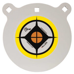 EZ-Aim 15599 Hardrock 12″ AR500 Steel Gong Shooting Target .38″ Thickness Black / Green / White