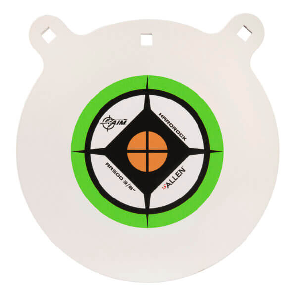 EZ-Aim 15599 Hardrock 12″ AR500 Steel Gong Shooting Target .38″ Thickness Black / Green / White