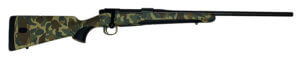 Mauser M18OS306T M18 30-06 Springfield 4+1 24.40″ Threaded Black Barrel/Rec Old School Camo Stock with Storage Compartment & Soft Grip Inlays