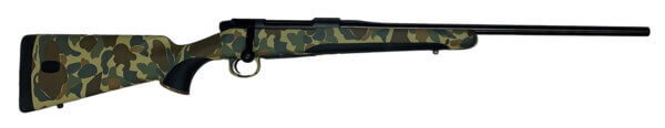 Mauser M18OS65PT M18 6.5 PRC 4+1 24.40″ Black Barrel/Rec Old School Camo Stock with Storage Compartment & Soft Grip Inlays
