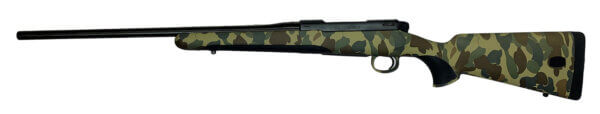Mauser M18OS65CT M18 6.5 Creedmoor 5+1 22″ Black Barrel/Rec Old School Camo Stock with Storage Compartment & Soft Grip Inlays