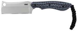 CRKT 2398 S.P.E.C. 2.44″ Fixed Cleaver Plain Bead Blasted 8Cr13MoV SS Blade/Black Textured G10 Handle Includes Lanyard