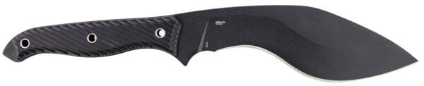 CRKT 2710 Clever Girl Kukri 7.75″ Fixed Plain Black Powder Coated SK-5 Steel Blade/Black G10 Handle Includes Belt Clip/Lanyard