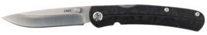 CRKT 2493 SQUID Assisted 2.37″ Folding Drop Point Plain Black Stonewashed 8Cr14MoV SS Blade/Black Stonewashed Stainless Steel Handle Includes Pocket Clip
