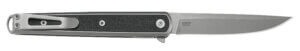 CRKT 2495K SQUID XM 2.95″ Folding Drop Point Plain Black Stonewashed D2 Steel Blade/Black G10/SS Handle Includes Pocket Clip