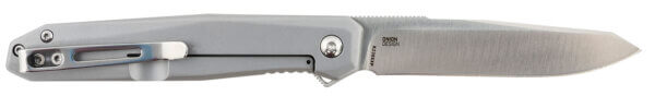 CRKT K230XXP Facet 3.37″ Folding Sheepsfoot Plain Satin D2 Steel Blade/ Stainless Steel Handle Includes Pocket Clip