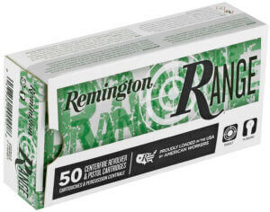 Remington Ammunition 27681 Range Target 9mm Luger 115 gr Flat Nose Enclosed Base (FNEB) 50rd Box