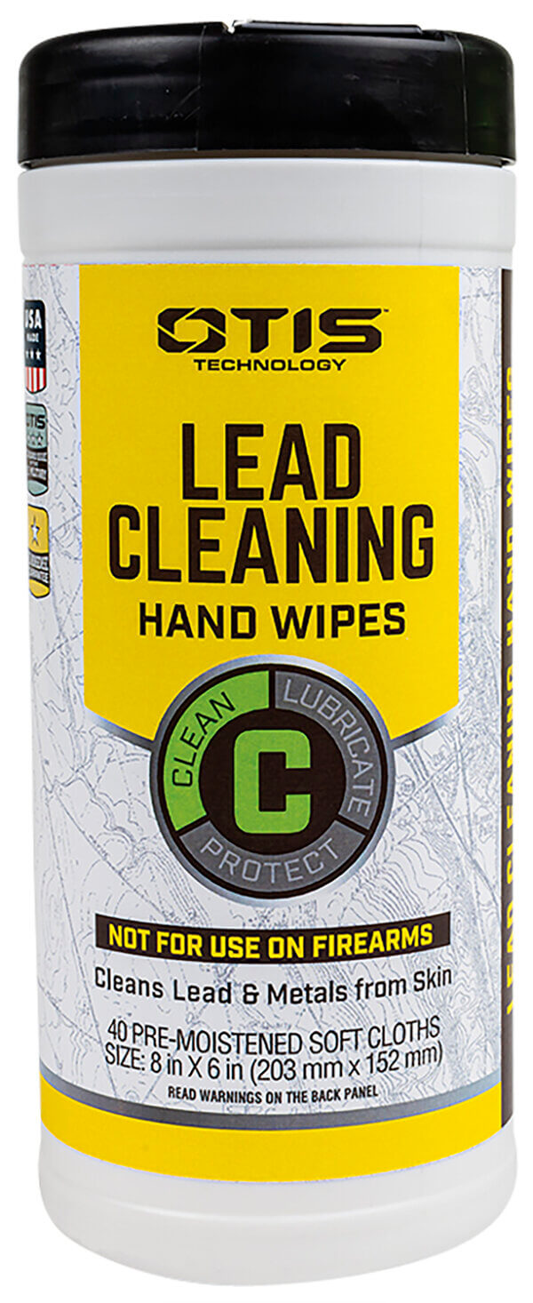Otis FG40CLRW Lead Cleaning Hand Wipes Cleans Lead & Metals from Skin 40 Count Can