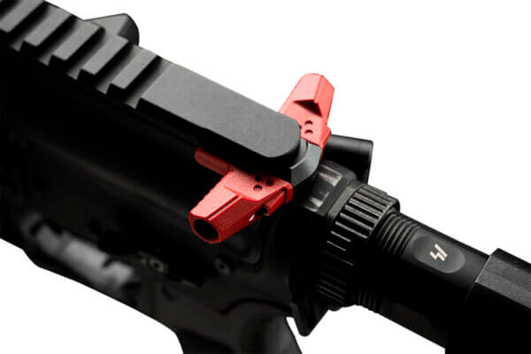 Strike Industries AR-TBCH-223-BK-RED T-Bone Charging Handle .223/5.56x45mm Nato Red Polymer Handles Aluminum Shaft for AR-15