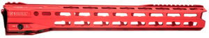 Strike Industries GRIDLOK-LITE-17-RED GridLok Lite with Quick Rail Detach System 17″L 1.57″D M-LOK Red Aluminum for AR-15