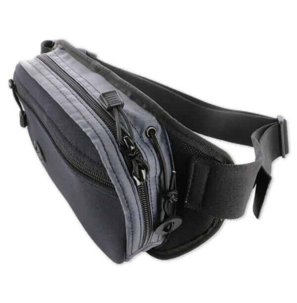 Galco FTPRGBC Fastrax PAC Waistpack Size Compact Black/Gray Neoprene Fits Glock 32 Fits Kahr CW Ambidextrous