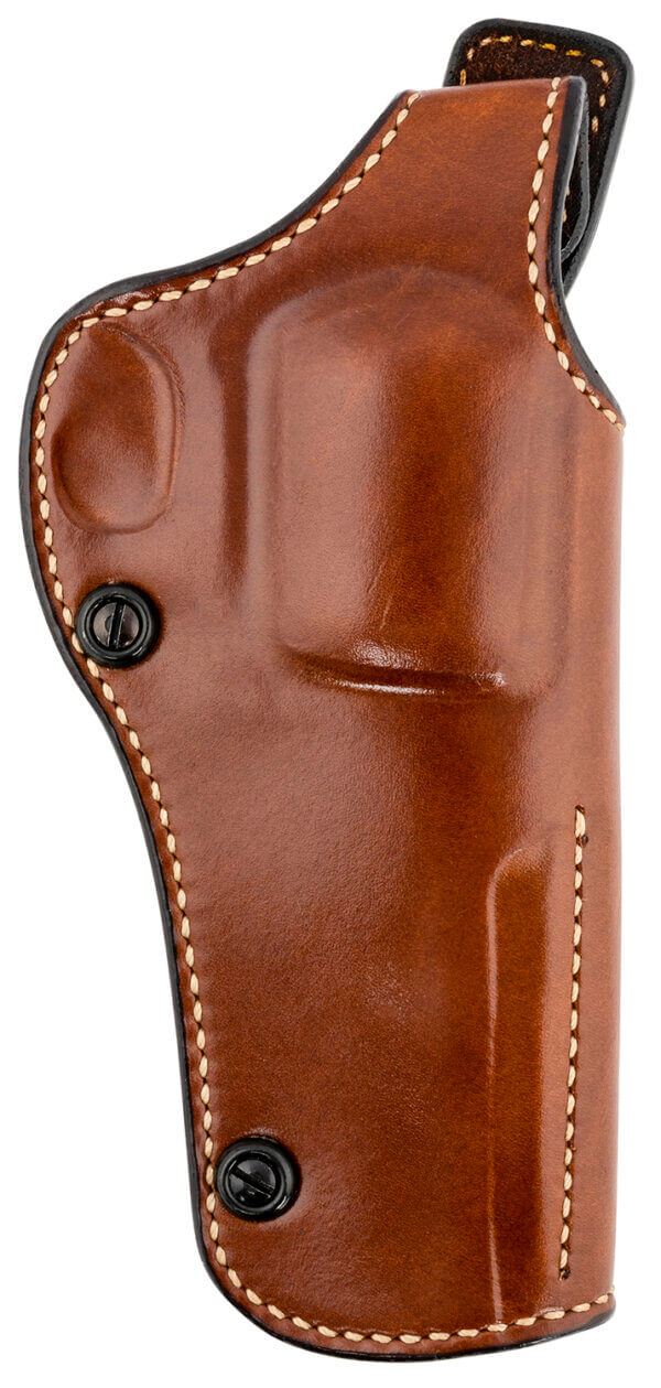 Galco PHX334 Phoenix  OWB Tan Leather Belt Slide Fits Ruger GP100 Fits S&W L Frame Right Hand