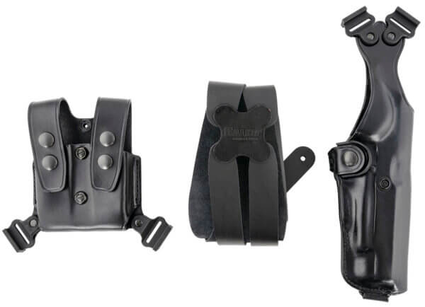 Galco VHS4212B VHS 4.0 Shoulder System Size Fits Chest Up To 56″ Black Leather Harness Fits 1911 Fits 5″ Barrel Ambidextrous