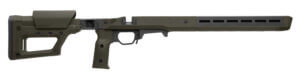 Magpul MAG1199-ODG Pro 700 Lite SA OD Green Adjustable Synthetic Stock with Aluminum Chassis & Interchangeable Grips for Remington 700 Short Action Ambidextrous