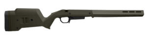 Magpul MAG1207-ODG Hunter American Stock OD Green Adjustable Synthetic Stock with Aluminum Chassis for Short Action Ruger American Right Hand Includes STANAG Mag Well